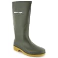 Boys Dunlop Branded Wellington Boot - Green - UK 13-4