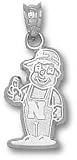 Nebraska Cornhuskers Solid Sterling Silver Lil Red Mascot 5/8'' Pendant