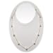 HinsonGayle AAA 6.5-7.0mm White Pearl Tin Cup Necklace on 18K Gold Chain