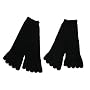 Riverstone Goods Men's Toe Socks Two-Pack Black (Two Pairs)
