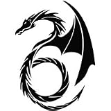 Dragon Skull - Tribal Decal Vinyl Car Wall Laptop Cellphone Sticker