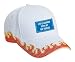 LIFE IS MERRIER WITH MY RAT TERRIER Adult White Hat with Red Flames FIRE