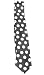 RETRO BLACK TIE WITH WHITE POLKA DOTS