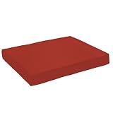 all weather wicker-Strathwood Camano All-Weather Wicker Sectional Sofa Center Seat Polyester Cushion, Solid Red