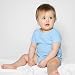 3 Pack Onesies Super Soft Rib from American Apparel, 6 12 months, pink, baby pink and brown