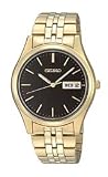 Seiko Stainless Steel Lumibrite Black Dial Men's Watch #SGGA58