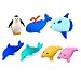 Marine Animal Erasers 7Pc