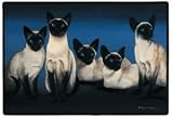 Pet Mat - 18.0 x 27.0 - Siamese Cats