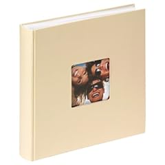 Walther FA-208-H Buchalbum "Fun", Format 30 x 30 cm, 100 wei�en Seiten, mit Bildausschnitt, cr�me