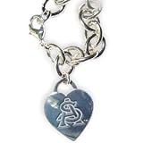 Arizona State Sun Devils Heart Charm Chain Bracelet