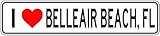 I Love BELLEAIR BEACH, FLORIDA - City State Heart Aluminum Sign - 4 x 18 Inches