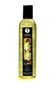 Shunga Massage Oil, Sensation Lavender, 8-Ounce Bottle