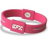 EFX Silicone Sport Bracelet, 7-Inch, Pink/White