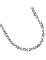 16" 7mm Sterling Silver Bead Necklace
