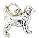 Solid Sterling Silver Beagle Charm