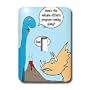 Rich Diesslins Funny General - Editorial Cartoons - Dinosaur Failed Volcano Offsets Program - Light Switch Covers - single toggle switch