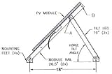 Universal Roof/ground Mount for 1 Solar Panel