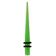 4 Gauge Green Acrylic Taper