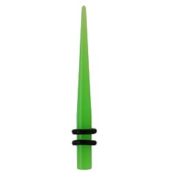 4 Gauge Green Acrylic Taper