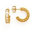 CZ EARRINGS IN 14K YELLOW GOLD CZ/2.35CTW