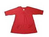 Girls Plus Size Long Sleeve Babydoll Dress Red