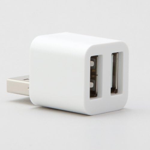 Cute USB Mini 2-Port POWER ONLY Splitter (Dark Blue)