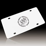 Buick 3D Logo on Polished Steel License Plate