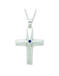 Silver CZ The Great Designer 18in Necklace. Metal Weight- 6.44g.