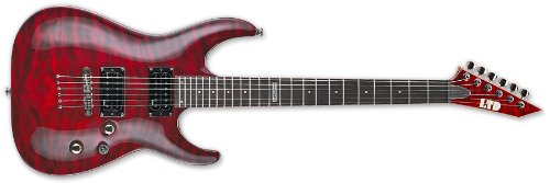 ESP MH Series MH-100QMNT Electric Guitar - See Thru Black Cherry