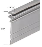 CRL Gray Shower Door Vinyl T Seal and Sweep - 36 in long
