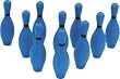 Colored Bowling Pin Sets Blue - Sports Bowling Equipment - Set
