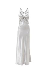 V-neck Plunging Neck Polyester/Spandex Goddess  Dress