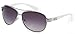 D618 Dg or CG Eyewear Metal Aviator Womens Fashion Sunglasses (CG White)