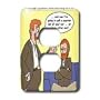 Rich Diesslins Famous People Places Books Cartoons - Van Goghs Annoying Uncle - Light Switch Covers - 2 plug outlet cover