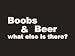 #036 Boobs And Beer What Else Is There? Bumper Sticker / Vinyl Decal