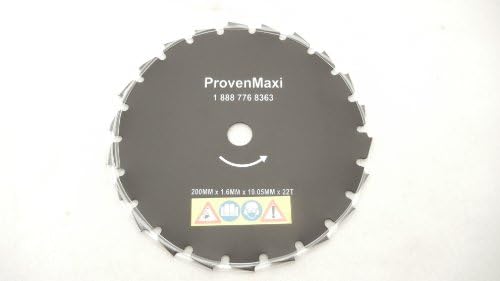 8" BRUSH CUTTER BLADE 200MM X 1.6MM X 19.05MM X 22T