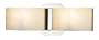 Eurofase BR-2DAK-2N Dakota 2-Light Bathbar, Satin Nickel/White
