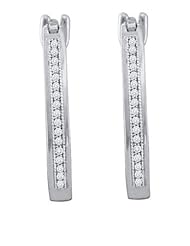 0.15CTW DIAMOND MICRO PAVE HOOPS