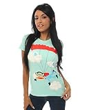 Paul Frank The Skydiving Julius T-shirt in Cool Mint,T-shirts for Women
