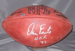 Dan Fouts Signed Wilson NFL Football w/HOF 93 Chargers