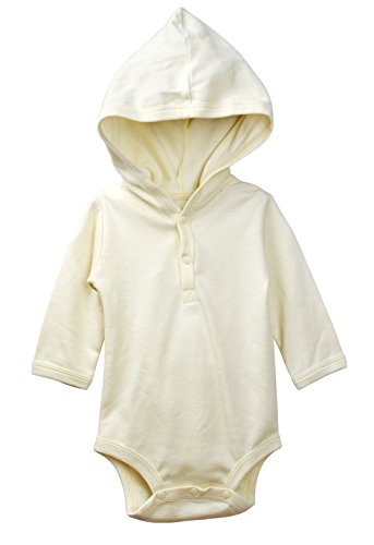 DorDor & GorGor ORGANIC Long Sleeve Onesies, Cotton, Unisex Baby Hoodie
