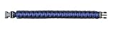 Rothco Blue And Black Paracord Bracelet - 9 Inch