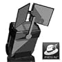 PRESSlite Vertex Light Modifier, for any Portable Shoe Mount Electronic Flash