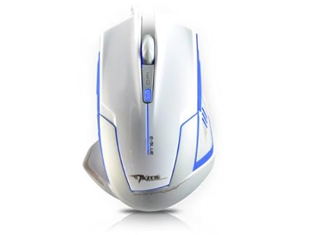 eBlue Cobra II 1600dpi Wired USB Gaming Optical Mouse for GW2 Razer Player EMS123, White