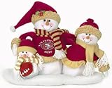 San Francisco 49ers Table Top Snow Family Each Features Three Plush Snowpeople