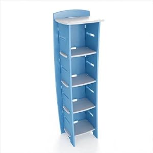 Legar� 59 x 18 Bookcase in blue and white finish