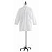 Medline MDT12WHT36E Polyester/Cotton Unisex Staff-Length Lab Coat with Buttons, 39" Length, Size 36, White