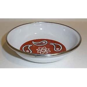 Golden Rabbit Enamelware Bandana Tasting Dish