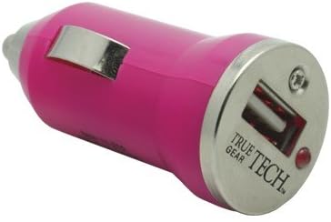 True Gear Tech Universal 1 Amp USB Compact Car Charger (Pink)