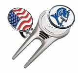 Duke Blue Devils Divot Tool Hat Clip with Golf Ball Marker (Set of 2)
